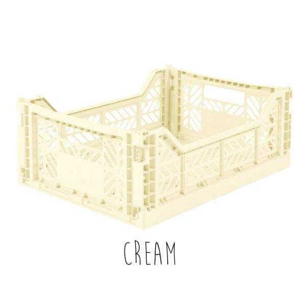 Storage . Folding Crate - Midi / Buy 5 Get 1 Free - Cream
